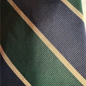 Elegant Navy and Gold Striped Tie